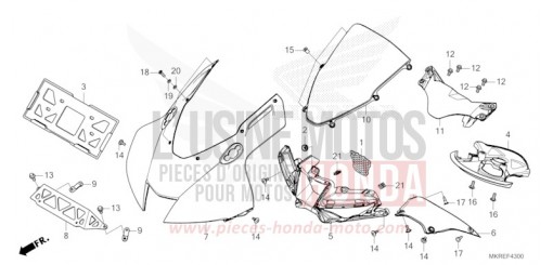 PANNEAU SUPERIEUR CBR1000SPR de 2024